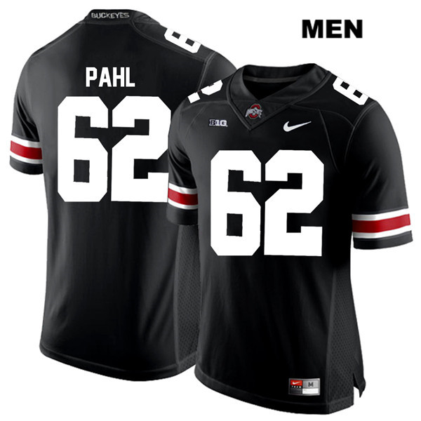 Ohio State Buckeyes Men's Brandon Pahl #62 White Number Black Authentic Nike College NCAA Stitched Football Jersey EG19U01XP